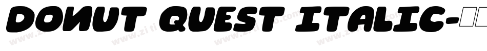 Donut Quest Italic字体转换